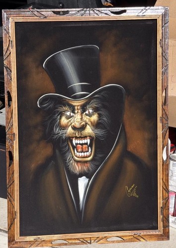 Quadro horror vintage velluto